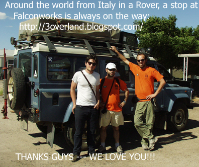 Defender 110 from Italy visits Falconworks