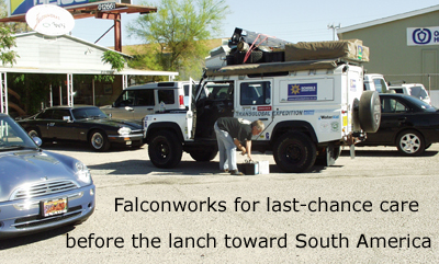 Defender overland in Tucson